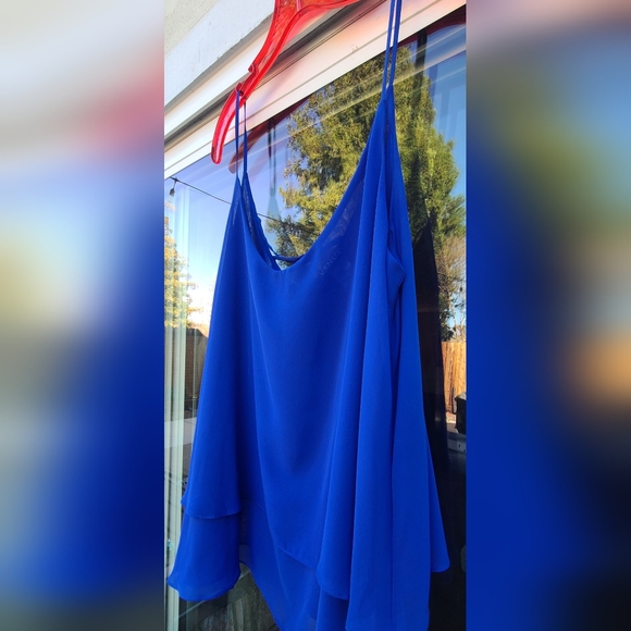 VENUS Cobalt Blue Layered V-Neck Cami Tank Top – Size XL - Picture 3 of 11